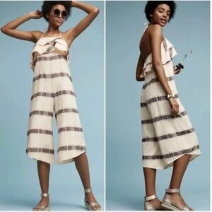 Anthropologie Saturday Sunday Marina Halter Jumpsuit Size XS